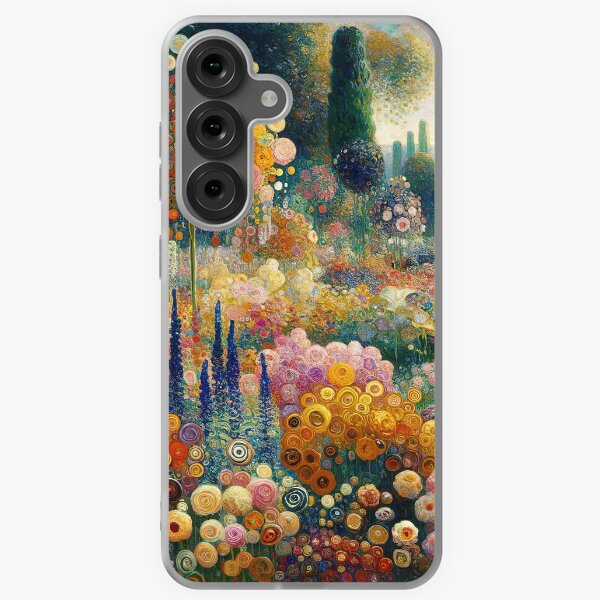 Vista previa del artículo con la obra «Jardín de flores de Gustav Klimt», diseñado y vendido por maniacfitness.