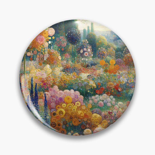 Aperçu de l'œuvre Jardin de fleurs Gustav Klimt créée et vendue par maniacfitness.