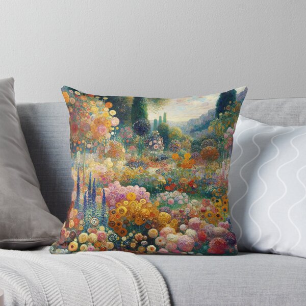 Aperçu de l'œuvre Jardin de fleurs Gustav Klimt créée et vendue par maniacfitness.
