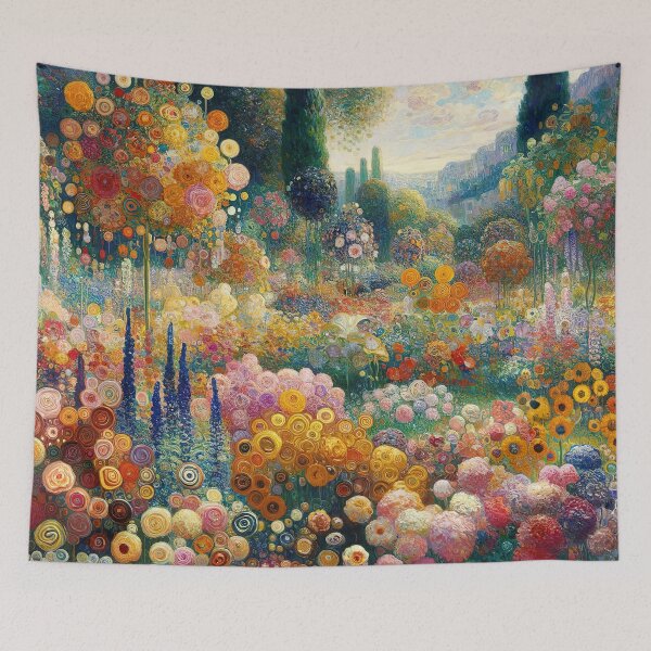 Item preview, Gustav Klimt Flower Garden designed and sold by maniacfitness.