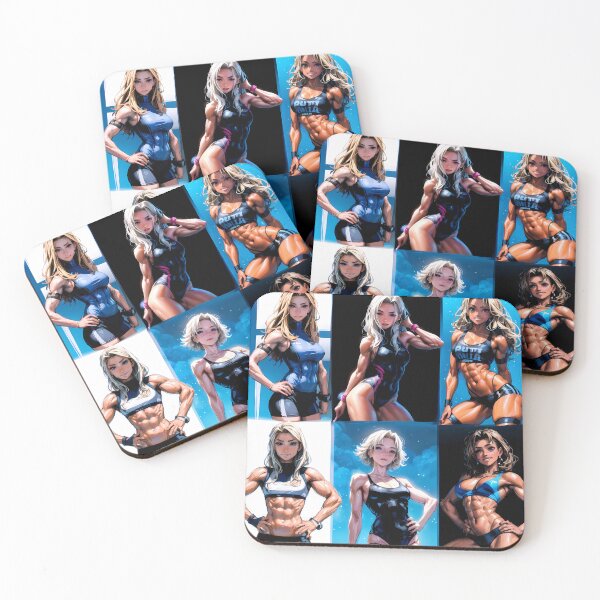 Item preview, Strong beauties in sports outfits designed and sold by Sascha-Heiko.