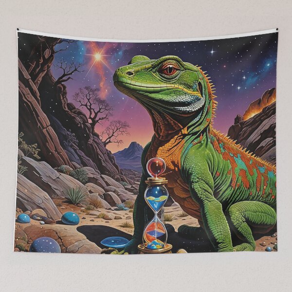 Item preview, Night of the Green Iguana designed and sold by BonNikos.