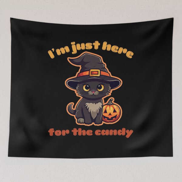 Item preview, Im just here for the candy, baby cat designed and sold by EULALIA Twarog.