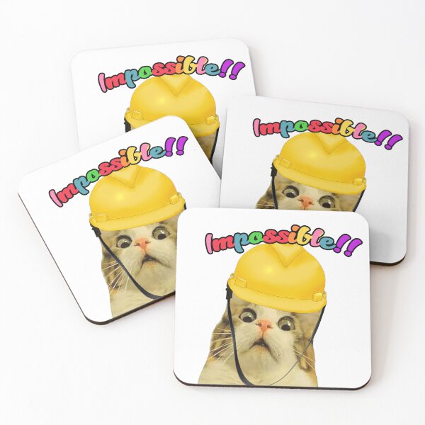 Item preview, Funny Surprised Catwithhardhat designed and sold by STURNIOLO55.