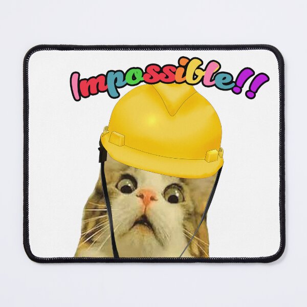 Item preview, Funny Surprised Catwithhardhat designed and sold by STURNIOLO55.