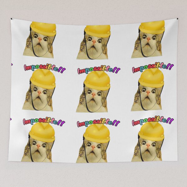 Item preview, Funny Surprised Catwithhardhat designed and sold by STURNIOLO55.