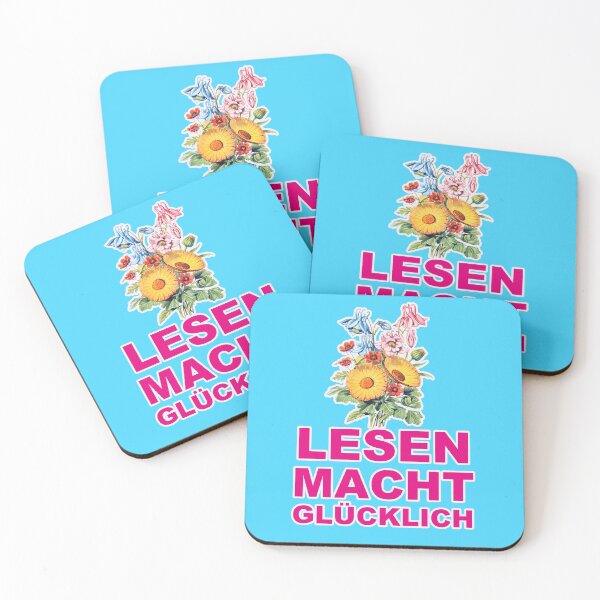 Item preview, Reading makes you happy, quote for bookworms designed and sold by Mauswohn.