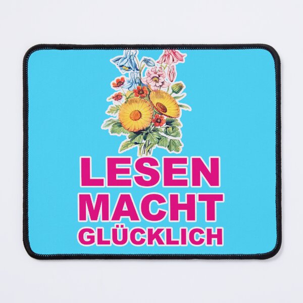 Item preview, Reading makes you happy, quote for bookworms designed and sold by Mauswohn.
