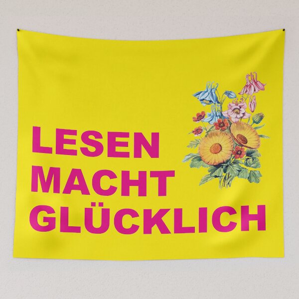 Item preview, Reading makes you happy, quote for bookworms designed and sold by Mauswohn.