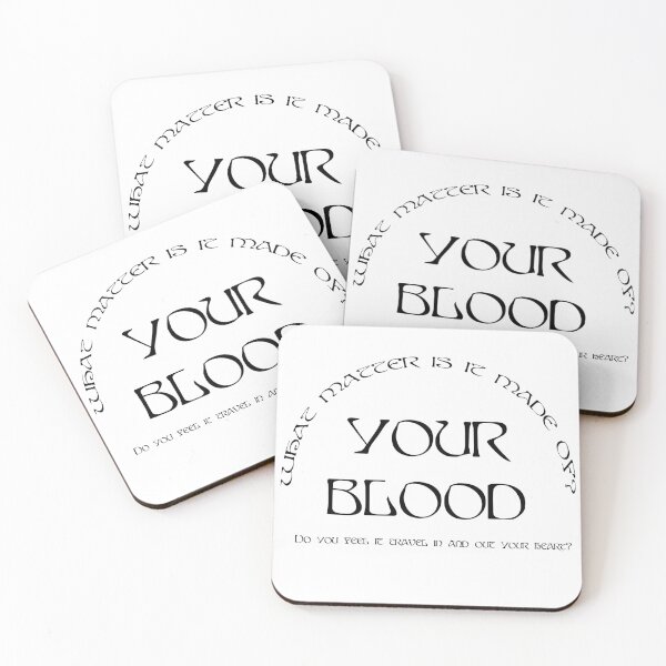 Item preview, AURORA Your Blood What Matter Is It Made Of  - black text designed and sold by incloudines.