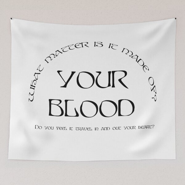 Item preview, AURORA Your Blood What Matter Is It Made Of  - black text designed and sold by incloudines.