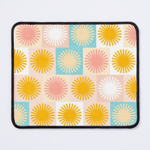 Item preview, Sunny Retro Chequered Plaid pattern in warm pastels designed and sold by Dominiquevari.