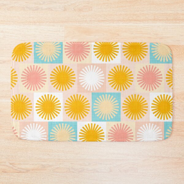 Item preview, Sunny Retro Chequered Plaid pattern in warm pastels designed and sold by Dominiquevari.