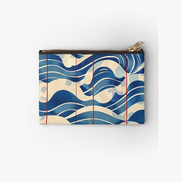 Item preview, Japanese Waves with red line designed and sold by Meeheemaha.