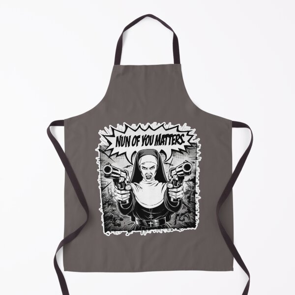 Item preview, ''Nun of You Matters'' Funny Warrior Nun Comic Art T-Shirt designed and sold by Witty Shirts.