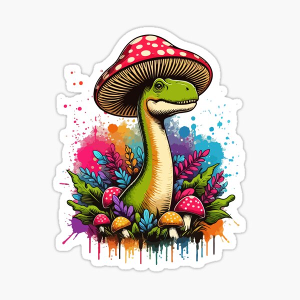 Artikel-Vorschau von Lustiger Dinosaurier Brontosaurus Pilz Hut Garten, designt und verkauft von TomFrontierArt.