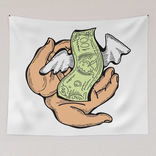 Item preview, Big money flying to you for wealth and prosperity designed and sold by RukkiZukkiArt.