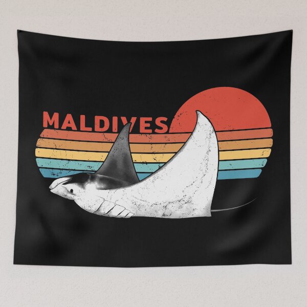 Item preview, Maldives Manta Ray designed and sold by NicGrayGraphic.