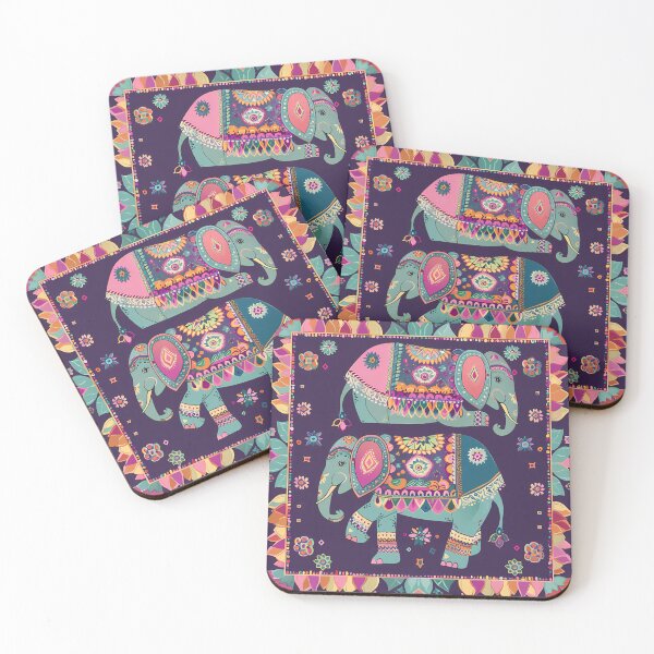 Item preview, "Elephant Elegance: A Tapestry of Trunks" designed and sold by Art-Vortex-fr.