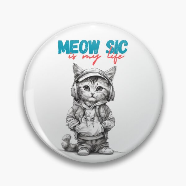 Item preview, Meowsic is my life designed and sold by Foxxys.