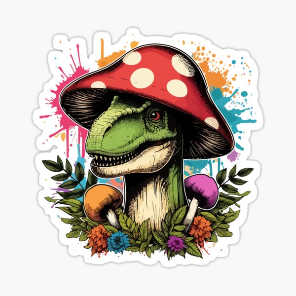 Artikel-Vorschau von Dinosaurier Tyranosaurus Pilz Hut Garten, designt und verkauft von TomFrontierArt.