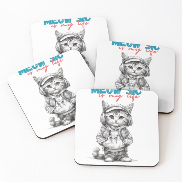 Item preview, Meowsic is my life designed and sold by Foxxys.