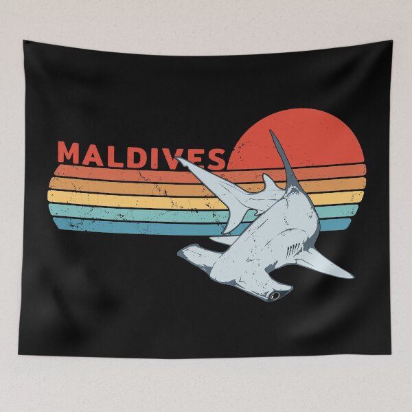 Item preview, Maldives Hammerhead Shark designed and sold by NicGrayGraphic.