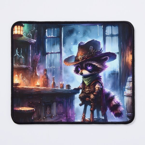 Item preview, Cowboy Raccoon in a Saloon designed and sold by h00ch2003.