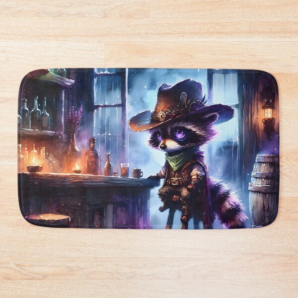 Item preview, Cowboy Raccoon in a Saloon designed and sold by h00ch2003.