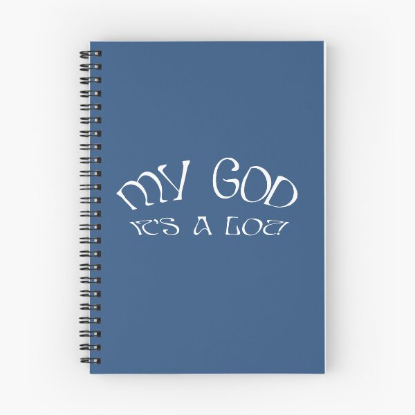 Item preview, AURORA My God It's A Lot - white text blue background designed and sold by incloudines.
