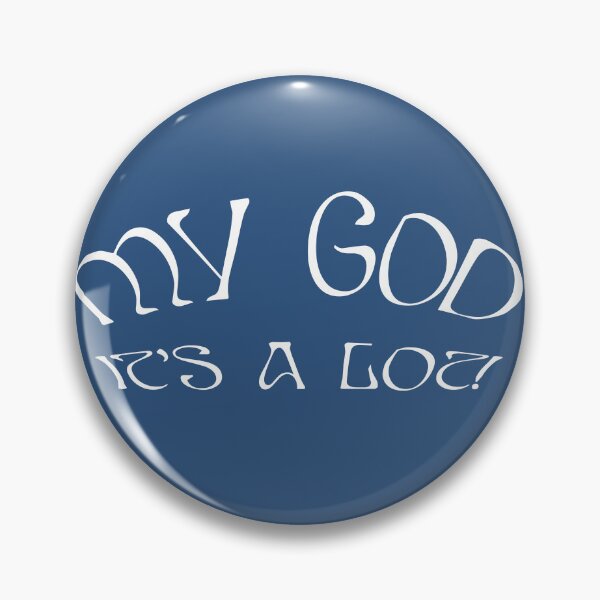 Item preview, AURORA My God It's A Lot - white text blue background designed and sold by incloudines.
