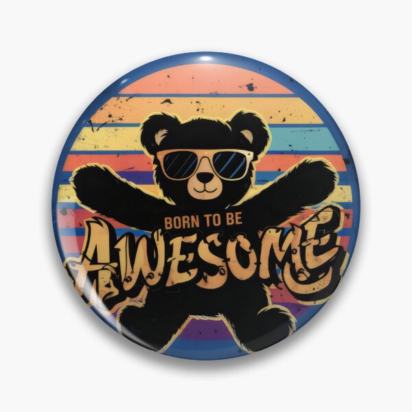 Item preview, Retro bear. designed and sold by MyHappyArtShop.