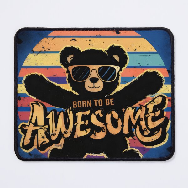 Item preview, Retro bear. designed and sold by MyHappyArtShop.