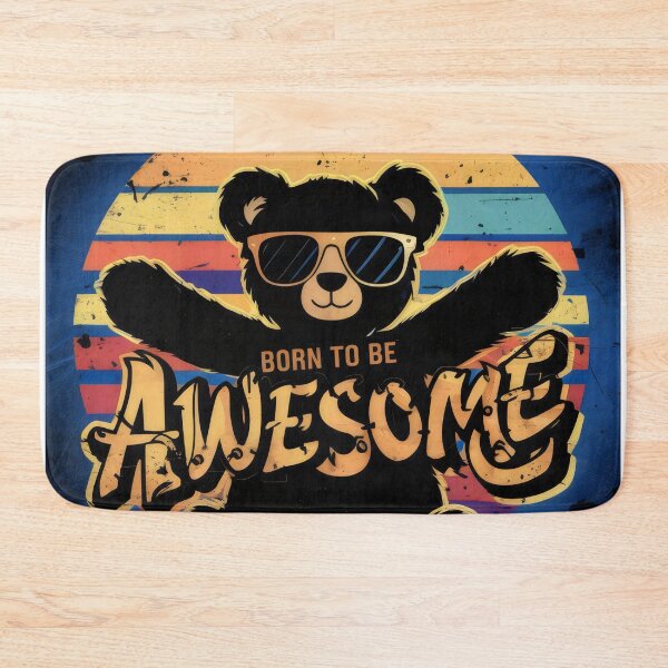 Item preview, Retro bear. designed and sold by MyHappyArtShop.