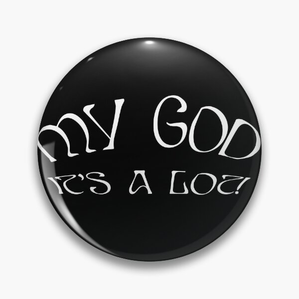Item preview, AURORA My God It's A Lot - white text black background designed and sold by incloudines.