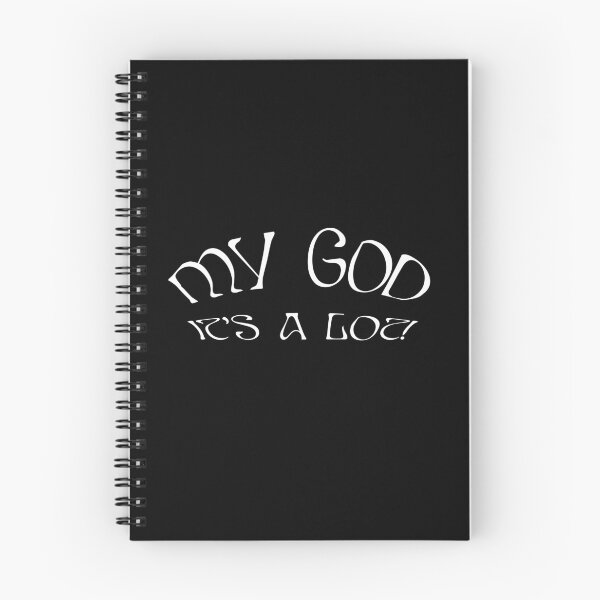 Item preview, AURORA My God It's A Lot - white text black background designed and sold by incloudines.