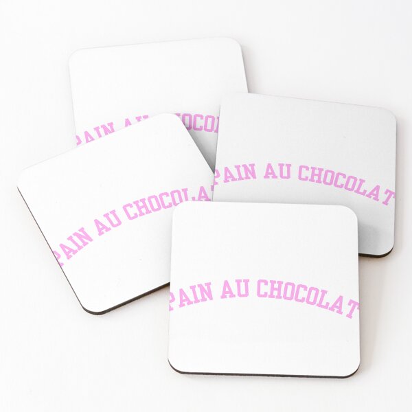 Item preview, Pain Au Chocolat pink collegiate print  designed and sold by Nicklambert.