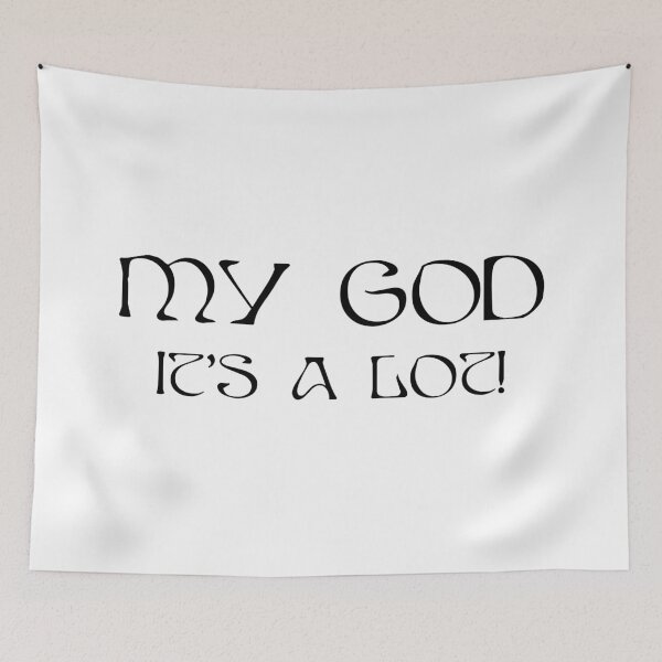 Item preview, AURORA My God It's A Lot - black text straight designed and sold by incloudines.