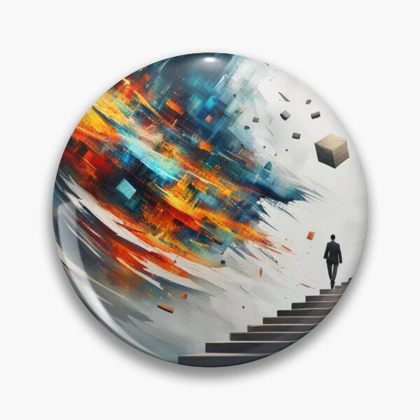 Artikelvorschau, Treppe zu Möglichkeiten, abstrakte Kunst entworfen und verkauft von Burn-Ego.