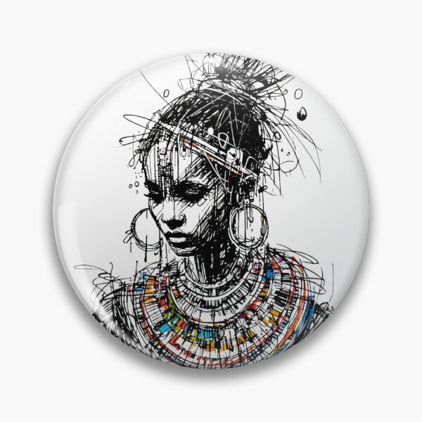 Item preview, Tribal Heritage-Maasai Woman designed and sold by Blink Art Studio.