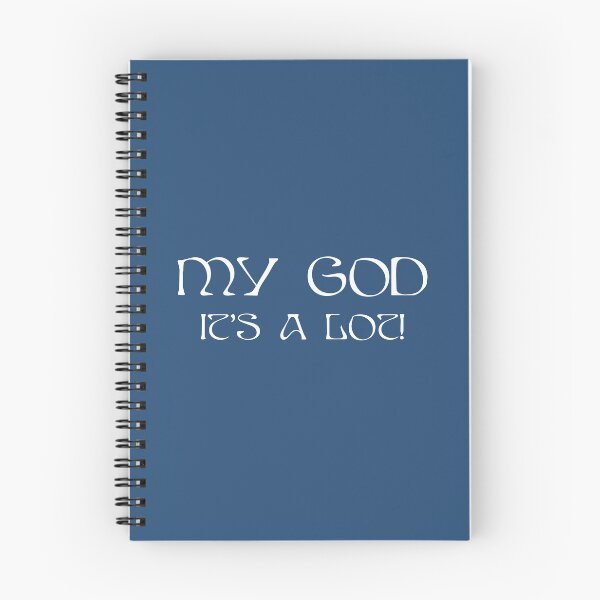 Item preview, AURORA My God It's A Lot - white text straight blue background designed and sold by incloudines.