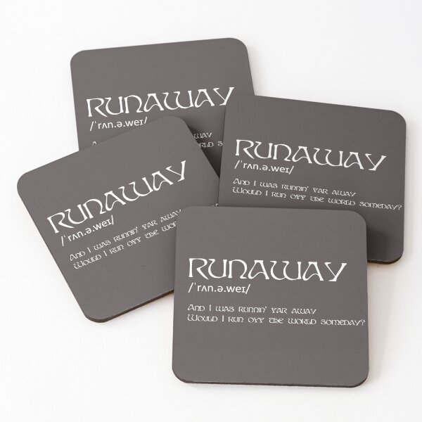 Item preview, AURORA Runaway - white text album background designed and sold by incloudines.