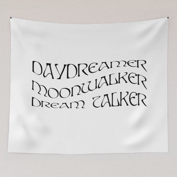 Item preview, AURORA Daydreamer Moonwalker Dream Talker - black text designed and sold by incloudines.