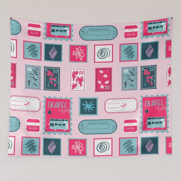Item preview, Pop Blue Fucsia Aesthetic - Journaling Sticker Sheet designed and sold by Andreria.