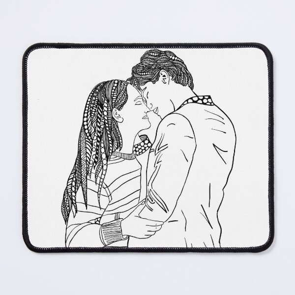Item preview, Summer Bells & Connie B&W drawing designed and sold by harper avery.