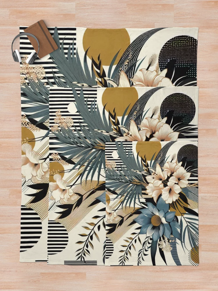 Thumbnail 5 of 6, Throw Blanket,  Floral Patterns designed and sold by Rui Fernandes.