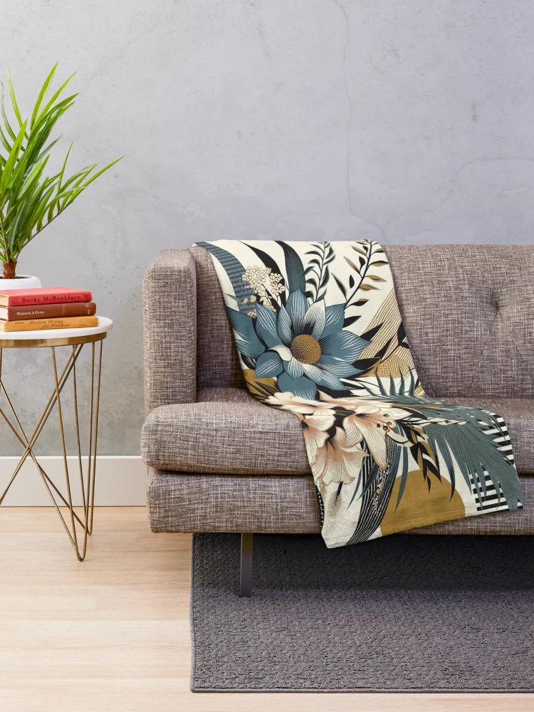 Thumbnail 2 of 6, Throw Blanket,  Floral Patterns designed and sold by Rui Fernandes.