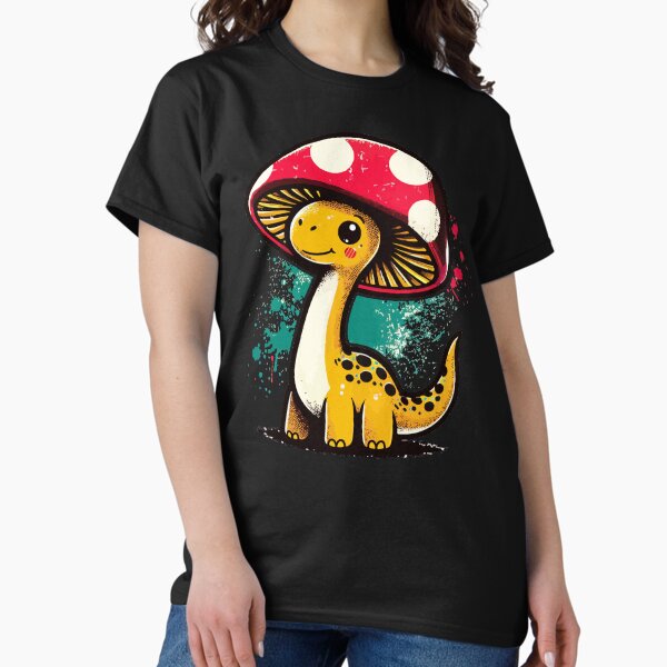 Artikel-Vorschau von Kawaii Dinosaurier Brontosaurus Einfacher Pilzhut 9, designt und verkauft von TomFrontierArt.