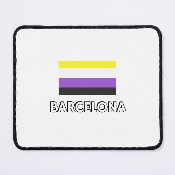 Item preview, Non Binary Pride Flag Barcelona designed and sold by Inspirationmotivation.
