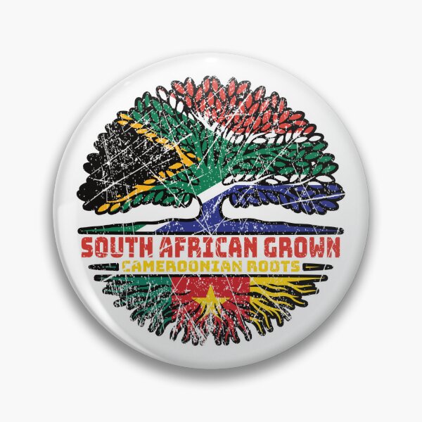 Item preview, Cameroon Cameroonian South African South Africa Tree Roots Flag designed and sold by FlagX.